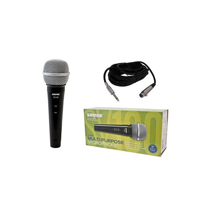  SHURE SV100 MICROFONO DINAMICO PER VOCE KARAOKE CON CAVO INCLUSO 