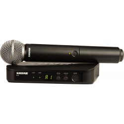 SHURE BLX24E / SM58 RADIOMICROFONO WIRELESS Microfono palmare a gelato 