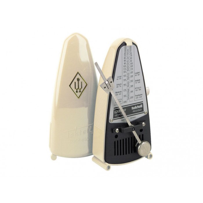 WITTNER METRONOMO MECCANICO TAKTELL PICCOLO AVORIO 832 con PENDOLO BATTUTE 40-208