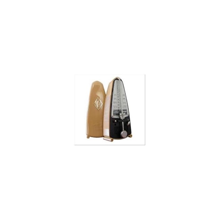 WITTNER METRONOMO MECCANICO TAKTELL PICCOLO LIGHT BROWN 835 CON PENDOLO BATTUTE 40-208
