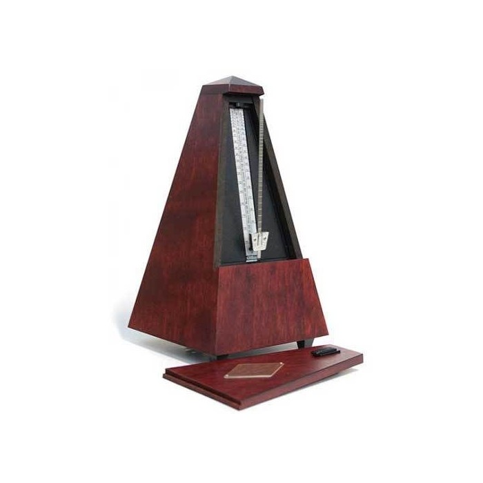 METRONOMO WITTNER 811M Mogano SISTEMA MAELZEL A PIRAMIDE STRUTTURA IN LEGNO CON SUONERIA