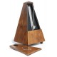 METRONOMO WITTNER 813M Marrone Noce SISTEMA MAELZEL A PIRAMIDE STRUTTURA IN LEGNO CON SUONERIA