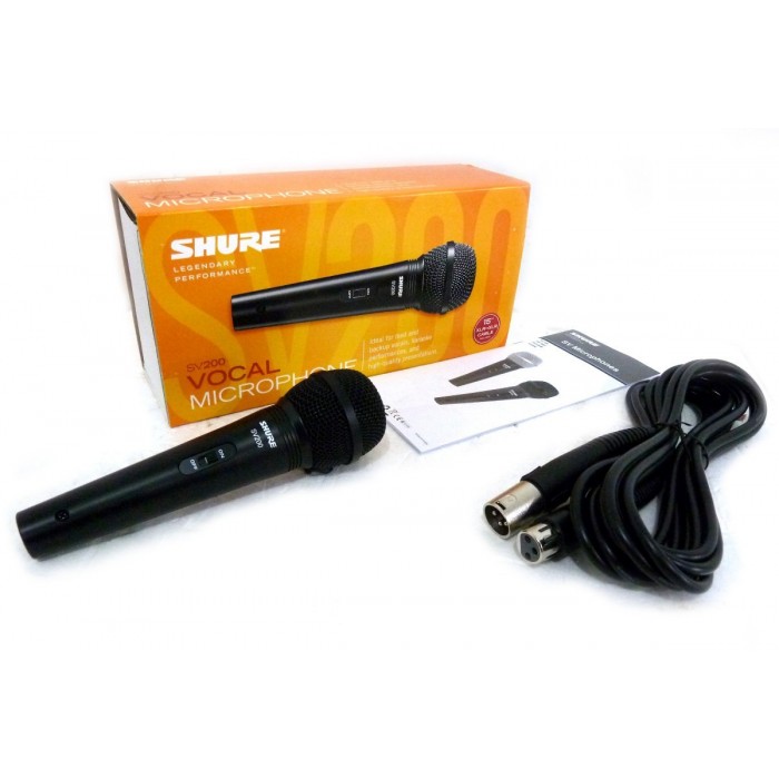 SHURE SV200 MICROFONO DINAMICO PER VOCE KARAOKE CON CAVO INCLUSO