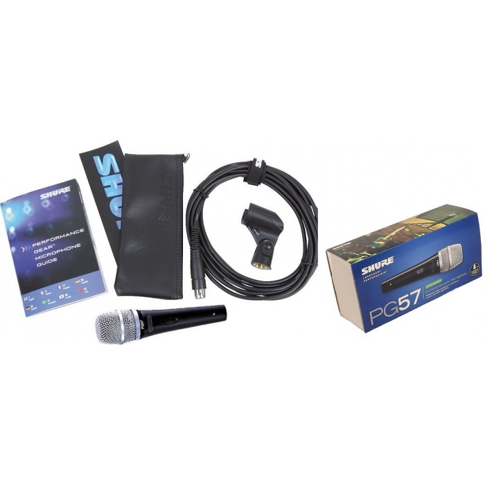 SHURE PG57 XLR MICROFONO DINAMICO CARDIOIDE PER STRUMENTI