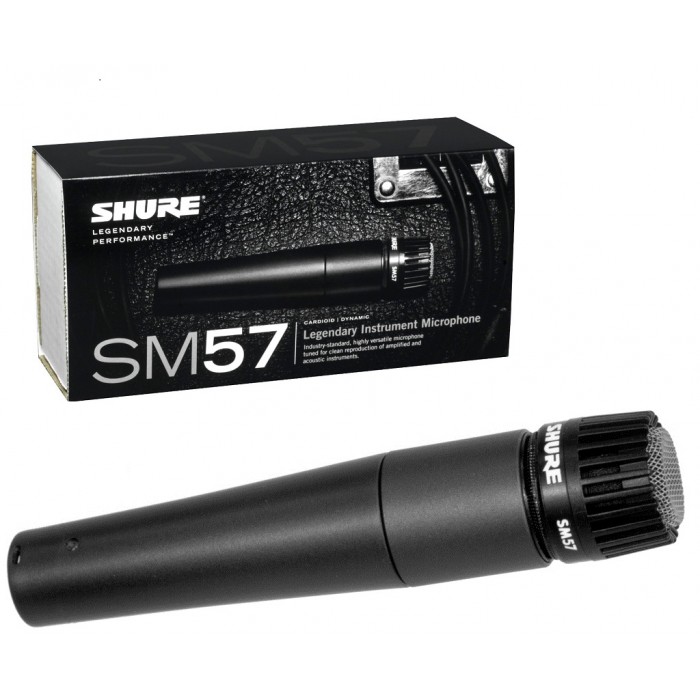 SHURE SM57 MICROFONO CARDIOIDE UNIDIREZIONALE PER STRUMENTI E VOCI