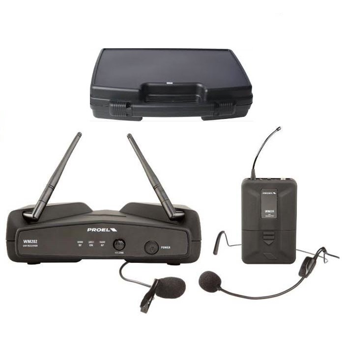 PROEL WM202H RADIOMICROFONO ARCHETTO + PULCE LAVALIER WM 202 NUOVA SERIE