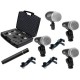 PROEL DMH5XL SET KIT 5 MICROFONI PER BATTERIA COMPLETO DI SUPPORTI e CUSTODIA