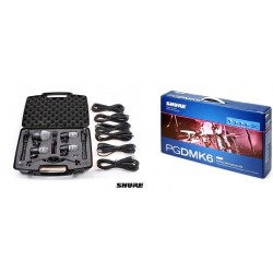 SHURE Drum Kit PGDMK6 KIT 6 MICROFONI PER BATTERIA 