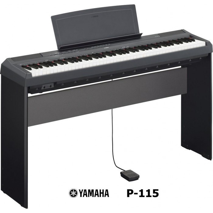 YAMAHA P115 BLACK completo di stand L-85