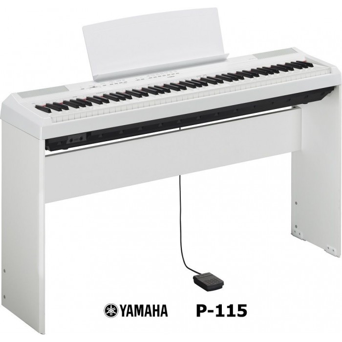 YAMAHA P115 W WHITE COMPLETO DI STAND L-85