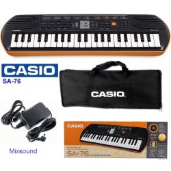 Casio SA76 TASTIERA ELETTRONICA SA 76 44 Tasti KIT CON BORSA - ALIMENTATORE CASIO e BATTERIE INCLUSE