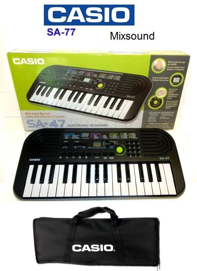 Casio SA-77 tastiera portatile con borsa e alimentatore Arranger
