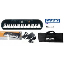 CASIO SA77 TASTIERA 44 TASTI KIT CON BORSA + ALIMENTATORE