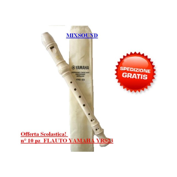 YAMAHA YRS23 FLAUTO DOLCE - OFFERTA 10pz