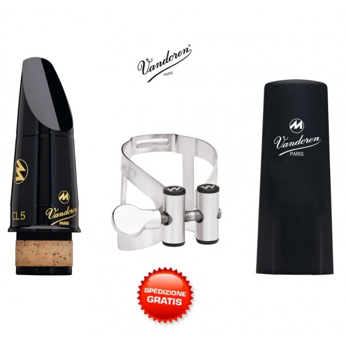 VANDOREN Masters Mouthpiece CL5 MASTERS KIT (CM60058KS) BOCCHINO PER CLARINETTO SIB