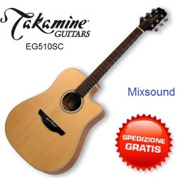 Takamine EG510 SC NATURAL SATIN Chitarra acustica elettrificata Dreadnought 