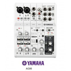 YAMAHA AG06 MIXER USB 6 CANALI INTERFACCIA AUDIO USB PER BROADCASTING PODCASTING